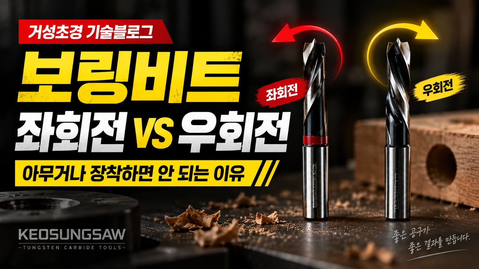 거성초경 보링비트 좌회전 우회전 RH LH 차이 썸네일